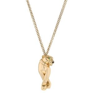 Cartier Panthere gold, garnets and onyx necklace